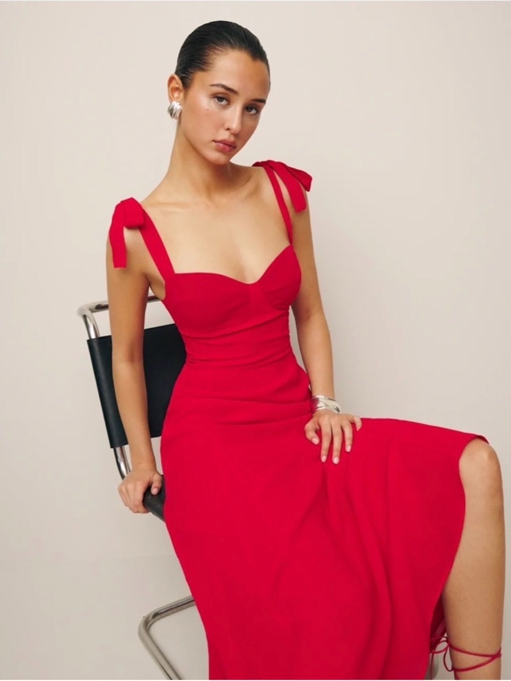 NWT Reformation Nadira Dress - Petite 4P - Picture 2 of 6